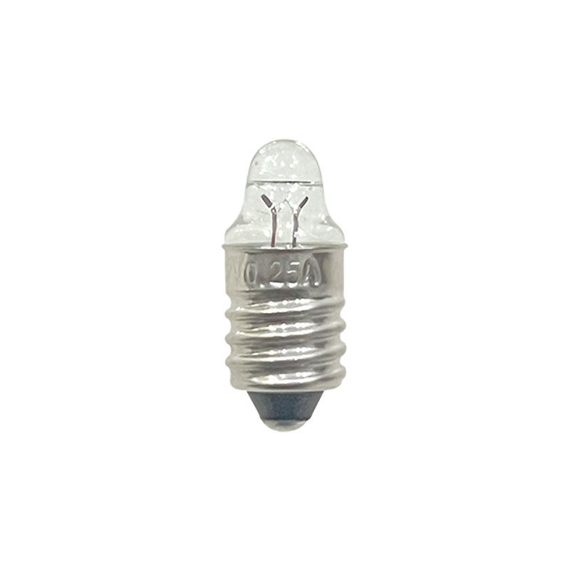 聚光灯泡手电筒灯泡2.2V2.5V0.3A螺口E10小灯泡尖头医用灯泡小灯
