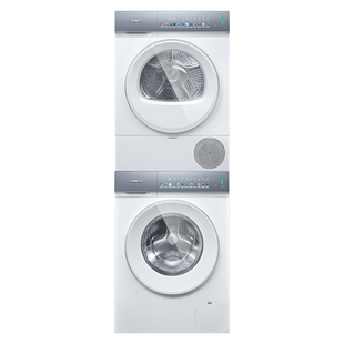 西门子10+10公斤IQ500滚筒洗烘套装 WG54K7D00W+WQ55K7U00W 白色