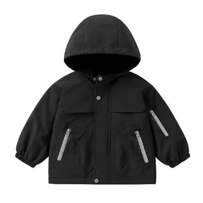 右欧儿童加绒连帽外套