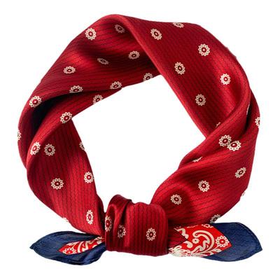 ins清新小碎花春季新款100%silk桑蚕丝真丝小丝巾女薄小方巾韩版