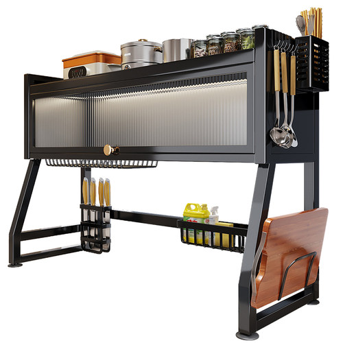 佳帮手厨房防尘水槽置物架台面水池碗碟收纳碗柜新款多功能沥水架