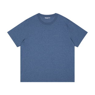 wassuphouse基础花纱短袖T恤男女同款轻薄纯棉宽松情侣装短袖男款