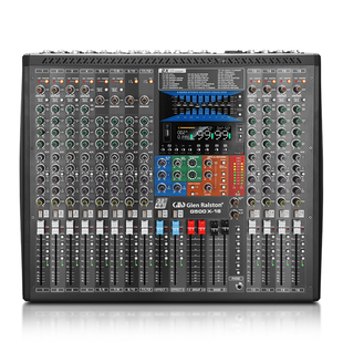 格伦士顿 G500X系列专业直播录音调音台12 16 20 24 32路声卡设备