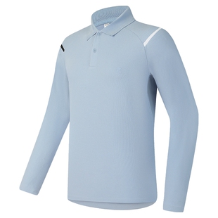 FILA 斐乐官方男子针织长袖POLO衫2025春季新款网球运动基础上衣