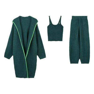 微醺小姐珊瑚绒女士睡衣套装