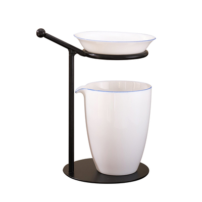 农人茶具创意高档铁质茶漏支架