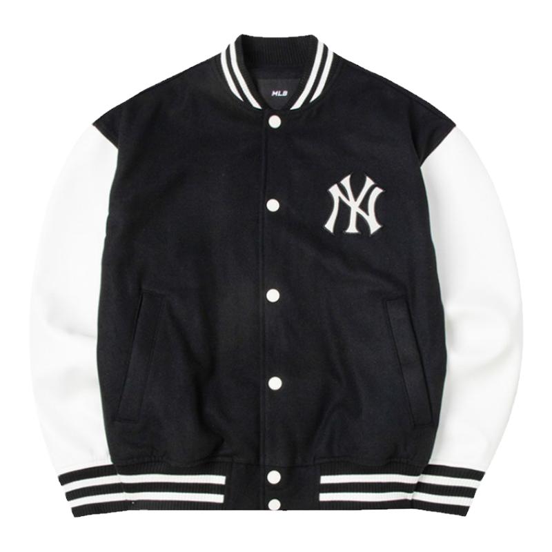 MLB复古老花学院风棒球服外套