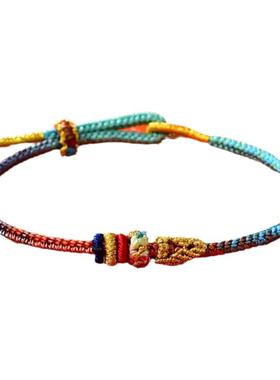 普陀山上岸手绳逢考必过幸运符昌殊七慧手链考研好运情侣红绳马绳