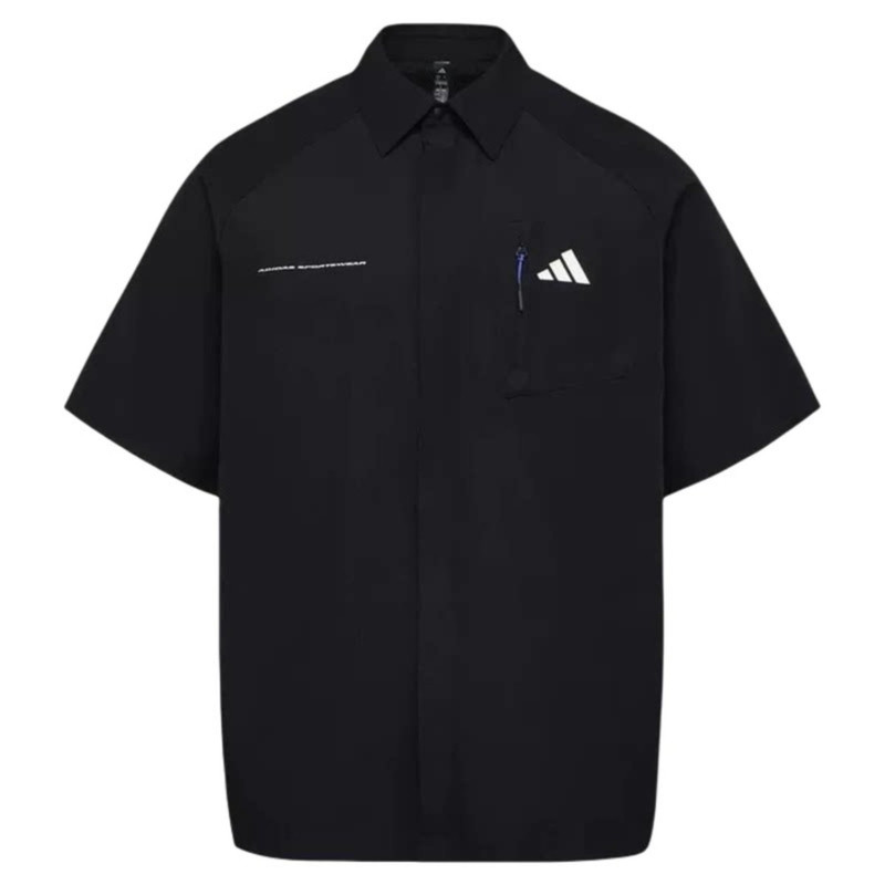 adidas阿迪达斯短袖男速干GFX拉链口袋运动衬衣T恤 LE1245 LE1246