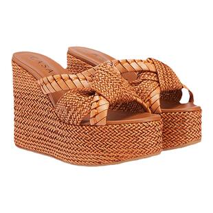 CASADEI/卡桑蒂【线上专享】Formentera坡跟编织高跟鞋 舒适厚底