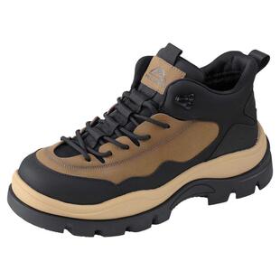 木林森男鞋2025冬季新款加绒保暖高帮棉鞋户外厚底休闲登山徒步鞋