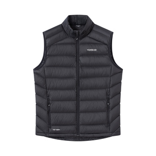 探路者羽绒马甲男25秋冬户外防风保暖休闲背心轻薄徒步登山羽绒服