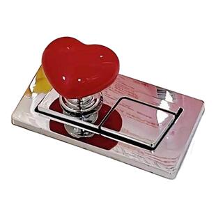 彩色爱心马桶按压器通用心形按马桶按钮厕所按键美甲马桶冲水神器