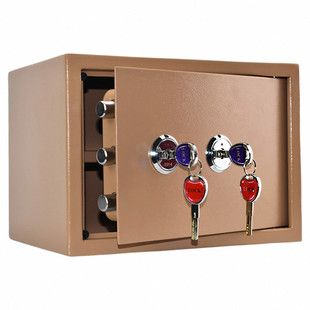 收纳箱收纳盒防火铁盒储物箱家用证件保险钱箱保管盒子箱子保险箱