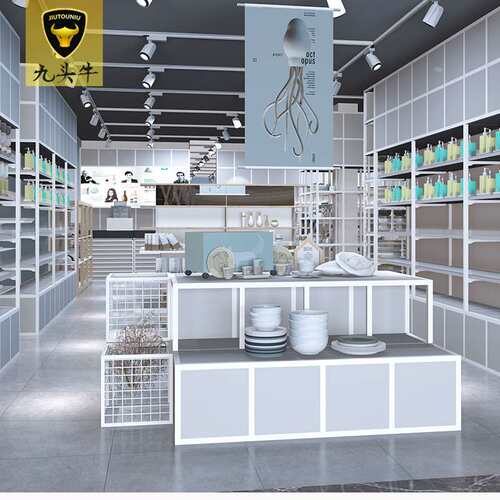 nome诺米货架创意木质高低饰品展示台精品日用品堆头促销流水台