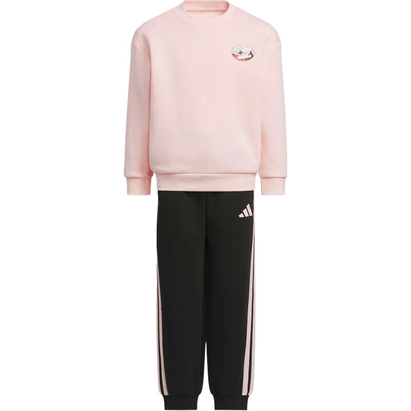adidas阿迪达斯小童运动休闲印花长袖套装KC2824
