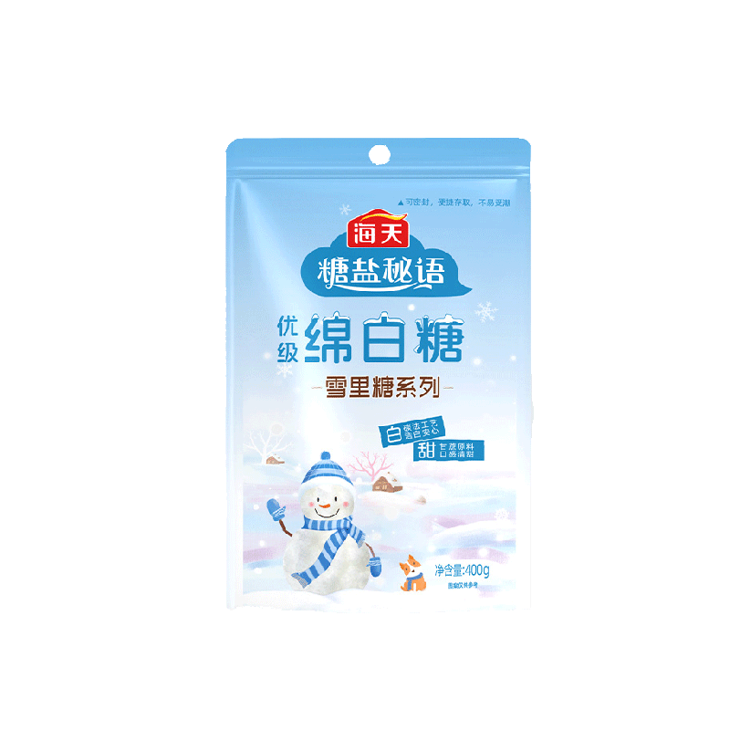 海天优级绵白糖400g*1甘蔗原料家商用凉拌烘焙调料食用白砂糖