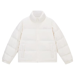 【冬日多巴胺】BONELESS基础logo刺绣短款羽绒服冬季立领保暖外套