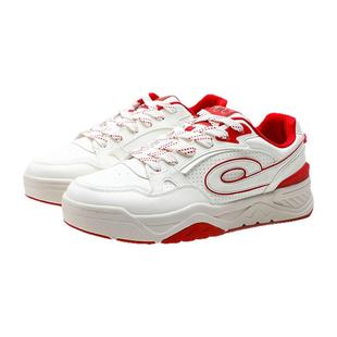 行舟|乔丹男鞋潮流厚底运动板鞋本命年2025新款复古休闲新年红色