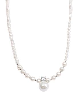 三福都市珠珠双层短项链单条 优雅简约首饰配饰链条849484