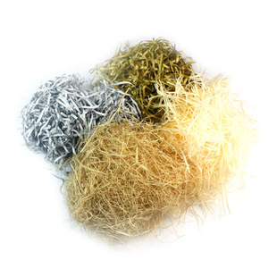 拉菲草 高档金葱丝碎纸丝 化妆品礼品盒创意喜糖盒包装盒子填充物