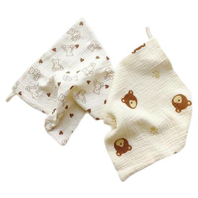 婴儿口水巾小方巾纯棉纱布