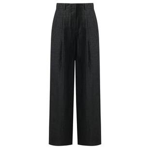 【非遗香云纱】歌莉娅男女同款真丝裤子高级感桑蚕丝高腰直筒长裤