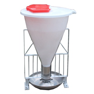 80公斤高桶猪料槽猪用自动料槽采食槽育肥不锈钢猪场用自由喂食槽