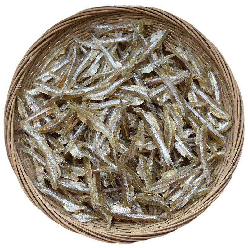 无盐淡干银鱼仔500g去头白帆鱼干