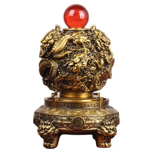 时来运转龙鼎摆件九转乾坤客厅玄关办公室装饰品公司店铺开业礼物