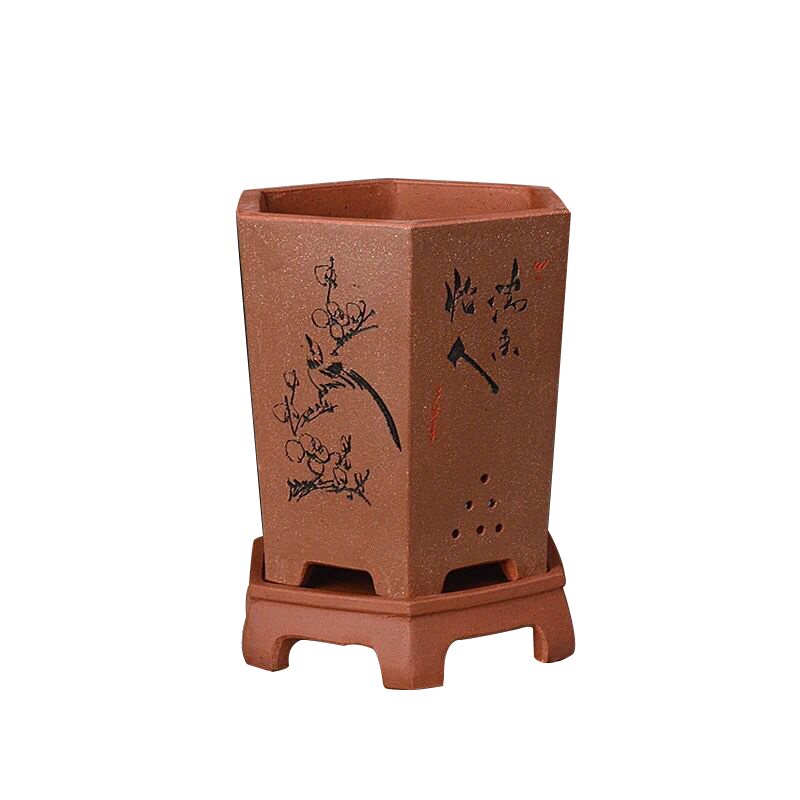 宜兴紫砂兰花盆091绿萝吊兰植物