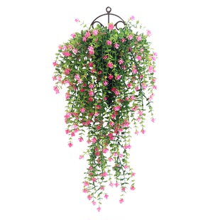 仿真绿植假植物假花藤条藤蔓塑料花壁挂墙面垂吊室内吊顶遮挡装饰