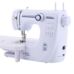 友立佳多功能电动家用缝纫机迷你台式曲线锁边裁缝可脚踏缝衣车机