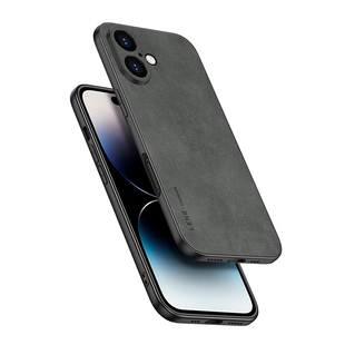 苹果17手机壳新款iphone16小羊皮保护套17promax全包防摔air防滑外壳plus男简约16e女高级感ip十七