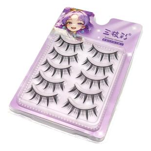 超绝芭比漫画假睫毛~硬梗漫画69纯欲cos浓密猫耳仙子毛无胶假睫毛