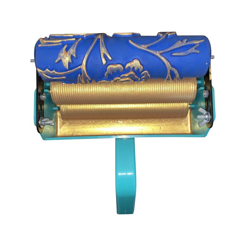 吉居金色花卉滚筒刷墙漆工具110C