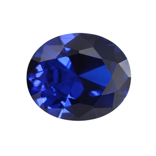 蛋形合成蓝尖晶石裸石戒面 椭圆形113#尖晶兰宝石裸钻戒指主石diy