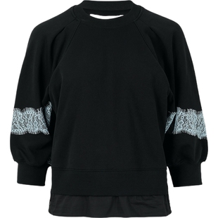 【限时折上9折】3.1 Phillip Lim 秋冬女蕾丝边饰拼接卫衣