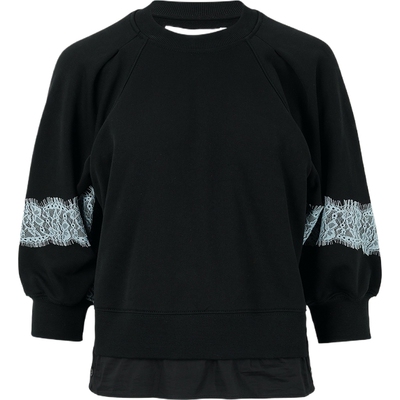 【618抢先购】3.1 Phillip Lim 秋冬女蕾丝边饰拼接卫衣