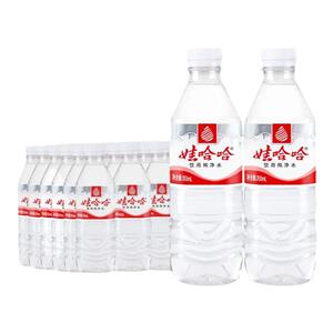 娃哈哈饮用纯净水596ml/350ml*24瓶非矿泉水整箱商超同款饮用水