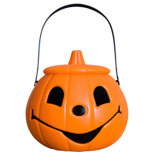 万圣节南瓜灯装饰品小礼品手提袋儿童发光道具桶灯笼糖果篮讨糖盒