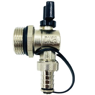 全铜地暖跑风分水器暖气片排气阀地热放水阀不锈钢泄水排污水龙头