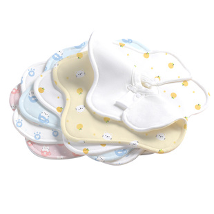 新生围脖幼婴儿围嘴速干口水巾a类防水围兜纯棉防吐奶男宝宝纱布