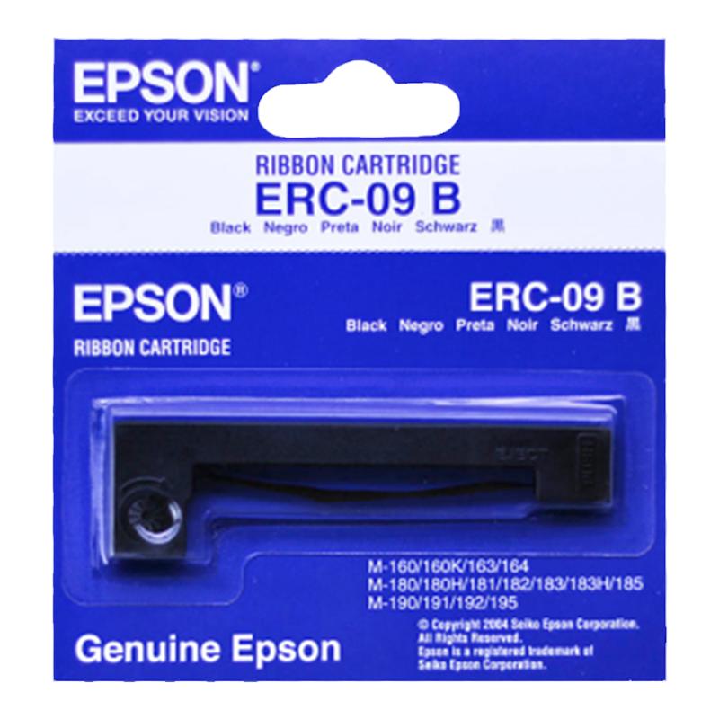 EPSON爱普生ERC-09B色带 M-190  M-160 M-164黑色带框色带芯针式