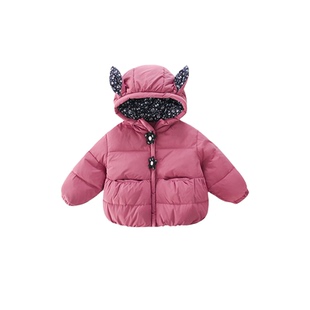 女童羽绒服2025新款儿童洋气冬装上衣宝宝冬季小童保暖白鸭绒外套