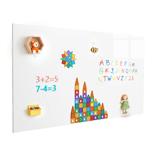 软白板墙贴磁性可移除不伤墙写字板可擦写涂鸦小黑板办公教学磁力吸白板贴纸挂式家用儿童画板墙上画画大白板