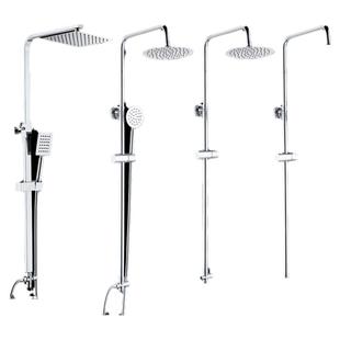 淋浴管套装花洒升降杆免打孔全铜升降支架淋浴喷头立式管通用配件