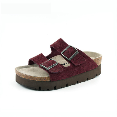 增高4CM博肯鞋厚底女拖鞋