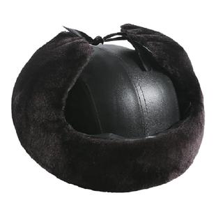 冬季保暖加厚保安棉帽子男雷锋帽老年防寒劳保防砸护耳老头帽东北