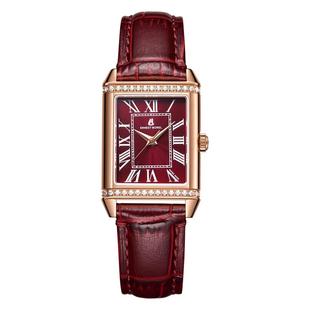 瑞士依波路小方表女士腕表复古小表盘轻奢小众手表女士礼物送女友